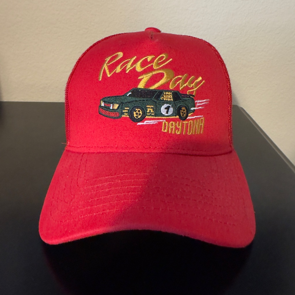 Pacsun Red Race Day Daytona Cap Pacsun Red Race Day Daytona Cap